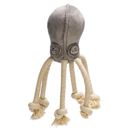 Designed by Lotte Hundespielzeug Octopus Aisha Plüschspielzeug Grau – Bild 1 von 2