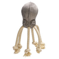 Produktbild von Designed by Lotte Hundespielzeug Octopus Aisha Plüschspielzeug Grau