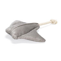 Produktbild von Designed by Lotte Hundespielzeug Rochen aus Plüsch Grau