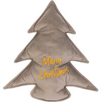 Produktbild von Designed by Lotte Hundespielzeug Weihnachtsbaum aus Samt in Grau 27 x 27 x 3 cm