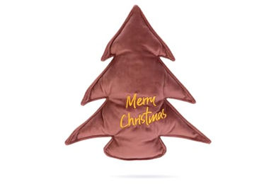 Designed by Lotte Hundespielzeug Weihnachtsbaum aus Samt Rosa 27x27x3 cm – Bild 1 von 9