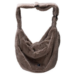 Designed by Lotte Hundetransporttasche Laki Beige Plüsch für Welpen und kleine Hunde – Bild 1 von 4