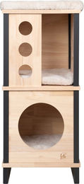 Designed by Lotte Katzen Kratzbaum Nala S aus Holz in Natur und Schwarz – Bild 1 von 1