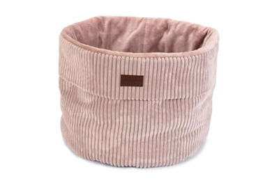 Designed by Lotte Katzenbett Ribbed Rosa 50x50x35 cm – Bild 1 von 3