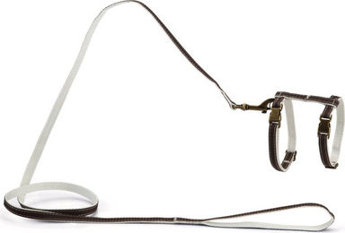 Designed by Lotte Katzengeschirr Virante aus Nylon in Braun 10 mm x 27-45 cm – Bild 1 von 2