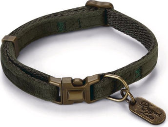 Designed by Lotte Katzenhalsband Velura Grün 150 g – Bild 1 von 6