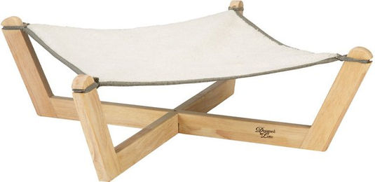 Designed by Lotte Katzenhängematte Gaia aus Holz in Grau 51 x 51 x 18,5 cm – Bild 1 von 13