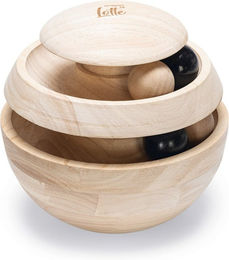 Designed by Lotte Katzenspielzeug Neya Intelligenzspielzeug aus Holz Braun Ø 16 cm – Bild 1 von 13