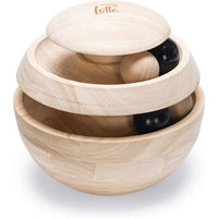 Produktbild von Designed by Lotte Katzenspielzeug Neya Intelligenzspielzeug aus Holz Braun Ø 16 cm