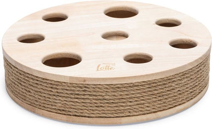 Designed by Lotte Katzenspielzeug Raya Intelligenzspielzeug aus Holz mit 2 Kugeln und Kratzbrett – Bild 1 von 13