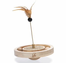 Designed by Lotte Katzenspielzeug Winni Intelligenzspielzeug aus Holz für Kitten – Bild 1 von 4