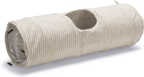 Designed by Lotte Katzentunnel Ribbed aus Polyester Hellgrau 25 x 75 cm – Bild 1 von 12