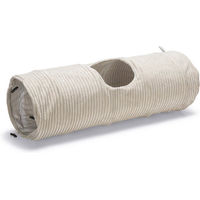 Produktbild von Designed by Lotte Katzentunnel Ribbed aus Polyester Hellgrau 25 x 75 cm