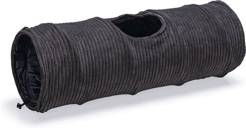 Designed by Lotte Katzentunnel Ribbed Kratzmöbel für Katzen Anthrazit 25x25x75cm – Bild 1 von 13