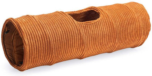 Designed by Lotte Katzentunnel Ribbed Stoff Terracotta 25x75cm – Bild 1 von 5