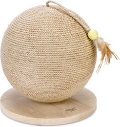Designed by Lotte Kratzball Balty XL Kratztonne aus Sisal für Katzen in Beige Natur Ø 30 cm – Bild 1 von 5