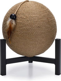 Designed by Lotte Kratzball Tyra Kratzmöbel für Wohnungskatzen aus Jute und Metall Ø 27 x H 33 cm – Bild 1 von 10