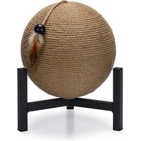 Produktbild von Designed by Lotte Kratzball Tyra Kratzmöbel für Wohnungskatzen aus Jute und Metall Ø 27 x H 33 cm