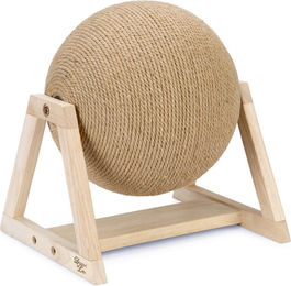 Designed by Lotte Kratzball Xem mit Fuß für Katzen aus Seil in Beige - 1 Stk. – Bild 1 von 6