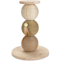 Produktbild von Designed by Lotte Kratzbaum Elio aus Holz für Katzen in Natur und Beige 34 x 47,5 cm