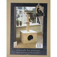 Produktbild von Designed by Lotte Kratzbaum Kamina aus Holz für Katzen multicolor 40 x 40 x 95 cm