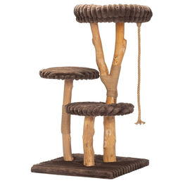Designed by Lotte Kratzbaum Raja aus Holz für Katzen in Braun 60x60x114 cm – Bild 1 von 13
