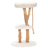 Produktbild von Designed by Lotte Kratzbaum Reya aus Holz in Creme 60x60x103 cm für Katzen