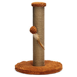 Designed by Lotte Kratzsäule Ribbed in Terracotta mit Cord-Bezug 35 x 35 x 50 cm – Bild 1 von 9