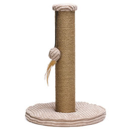 Produktbild von Designed by Lotte Kratzsäule Ribbed Rosa Cord 35 x 35 x 50 cm