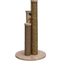 Produktbild von Designed by Lotte Kratzsäule Willa aus Holz mit Sisal in Natur/Beige 40 x 40 x 60 cm für Katzen