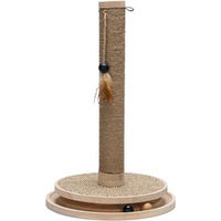 Produktbild von Designed by Lotte Kratzsäule Zavi aus Holz für Katzen braun 39,5x39,5x62cm