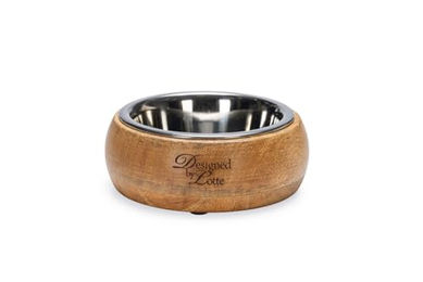 Designed by Lotte Mandira Holznapf für Hunde Braun 350 ml - 350 ml – Bild 1 von 10