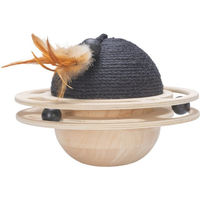 Produktbild von Designed by Lotte Spielball Baya aus Holz Natur Schwarz 30 x 30 x 22 cm