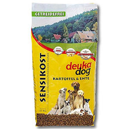 Produktbild von deuka dog Sensikost Hund Trockenfutter Ente 15kg Getreidefrei und Glutenfrei - 15 kg