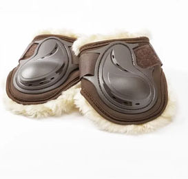 Deukavallo Gamaschen Kavalkade Compete 'n Wool für Pferde in Schwarz Grau oder Braun Größe L – Bild 1 von 5