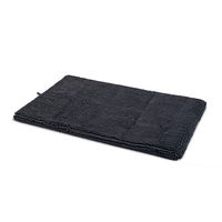 Produktbild von DGS Dirty Dog Cushion Hundematte aus Plüsch 89 x 60 cm Grau Schwarz