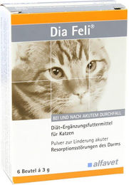 Dia Feli Pulver zur Unterstützung der Verdauung und Magen-Darm-Gesundheit für Katzen 1000g – Bild 1 von 2