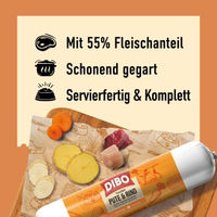Produktbild von DIBO FreshRoll Hundewurst Pute und Rind 18x800 g
