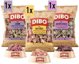 DIBO Frostfutter Bundle ohne Rind mit Lamm und Geflügel hypoallergen und sensitive 6000g – Bild 1 von 3