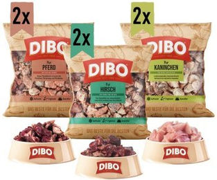 DIBO Frostfutter Exklusive Proteine Bundle für Pferde mit Hirsch und Kaninchen hypoallergen und sensitive 6000g – Bild 1 von 3