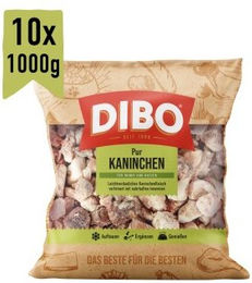 DIBO Frostfutter für Kaninchen Sensitive Hypoallergen 10 x 1 kg - 10 x 1 kg – Bild 1 von 5
