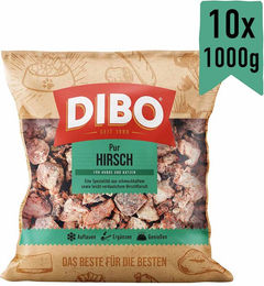DIBO Frostfutter Hirsch Monoprotein Hypoallergen für Katzen 10 x 1000 g - 10 x 1 kg – Bild 1 von 5