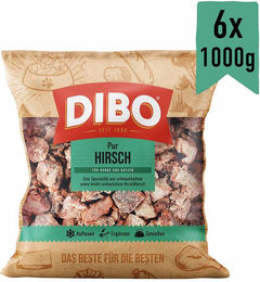 DIBO Frostfutter Hirsch Monoprotein Hypoallergen für Katzen 6 x 1 kg - 6 x 1 kg – Bild 1 von 5