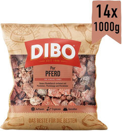 DIBO Frostfutter Pferdefleisch für Pferde 14 x 1000 g - 14 x 1 kg – Bild 1 von 5