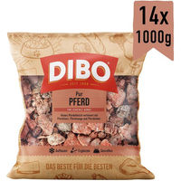 Produktbild von DIBO Frostfutter Pferdefleisch für Pferde 14 x 1000 g - 14 x 1 kg