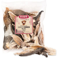 Produktbild von DIBO Kaninchen-Ohren mit Fell Naturkauartikel für Kaninchen glutenfrei und zuckerfrei 4 x 250 g - 4 x 250 g