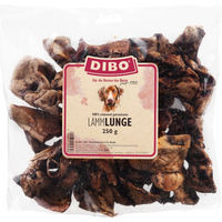 Produktbild von DIBO Lammlunge Naturkauartikel für Hunde ohne Konservierungsstoffe und Zucker 250g - 2 x 250 g