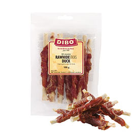 DIBO Rawhide Sticks Ente Hundesnack 400g Sparpaket - 4 x 100 g – Bild 1 von 5