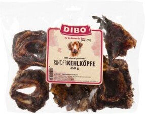 DIBO Rinderkehlköpfe geschnitten Naturkauartikel für Hunde ohne Zusatzstoffe 2x250g - 2 x 250 g – Bild 1 von 3