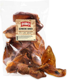 DIBO Schweineohren Naturkauartikel für Hunde Monoprotein ohne Konservierungsstoffe und Zucker 500g - 500 g – Bild 1 von 4